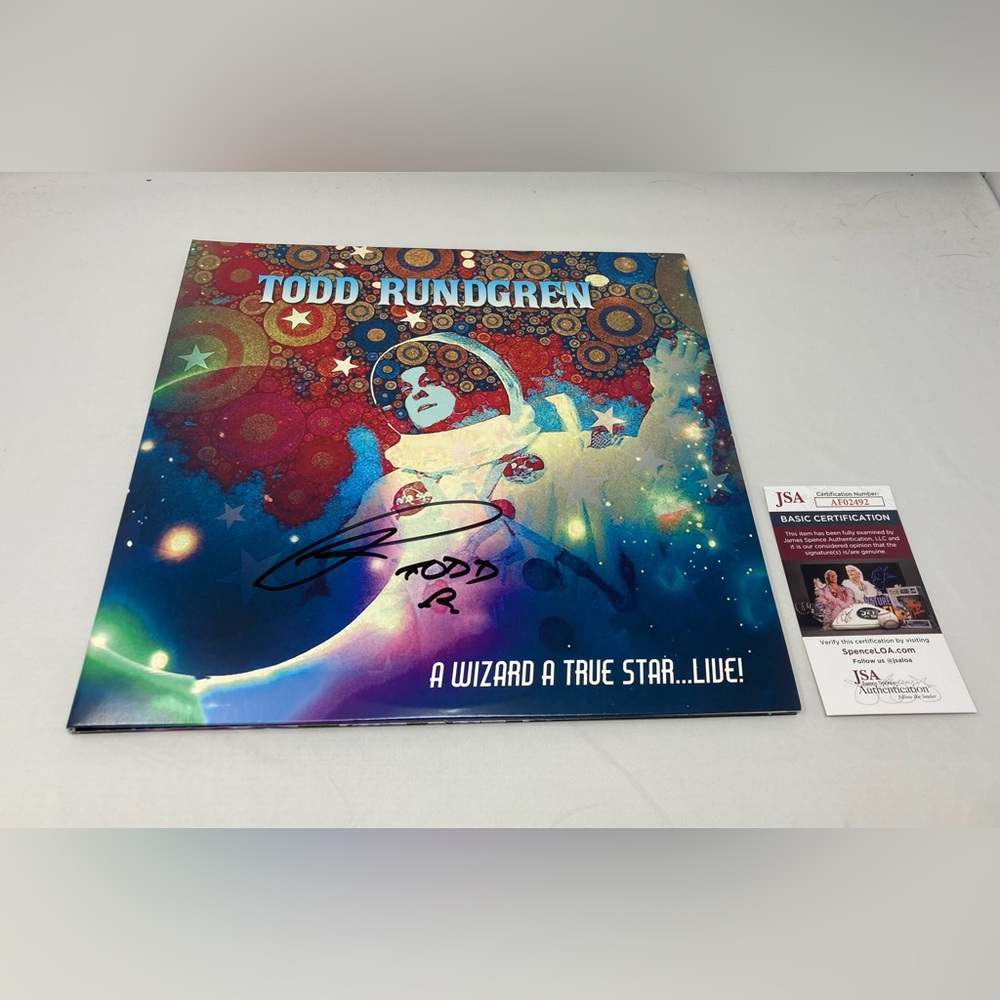 Todd Rundgren signed A Wizard A True Star Live Album‎ JSA COA